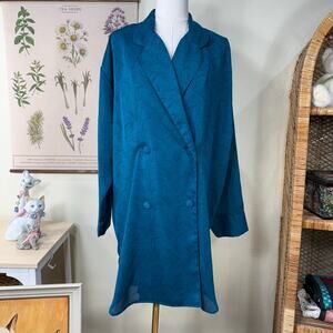 Vintage Victoria's Secret Gold Label Paisley Oversized Sleep Shirt Romantic M L